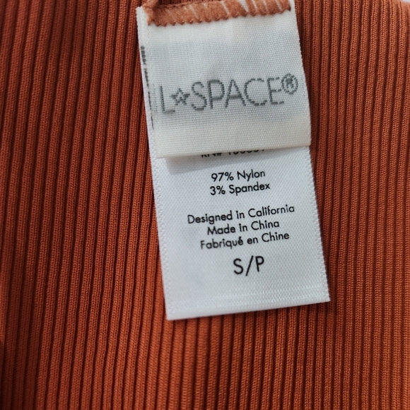 NWT L * SPACE set Axel top & Foley Bitsy Bottom Bundle Amber Orange SZ Small - Picture 9 of 10